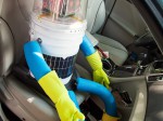 Mit allen Spülwassern gewaschen: Hitchbot knows how to thumb you down (Foto: Norbert Guthier / Ryerson University, Toronto, Canada)