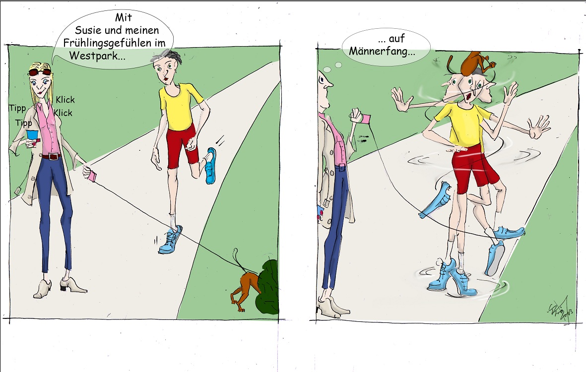 Gmade Wiesn für Longline-Asse: Westpark, München (Cartoon: Caroline Brösamle)